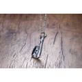 New Style Silver Horn Saxophone Pendant Necklace Jewelry